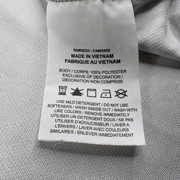 Nike Tiger Woods Dri-FIT ADV DA2995-100 Mens Gray Black Golf Polo Shirt Size XL - Picture 11 of 14